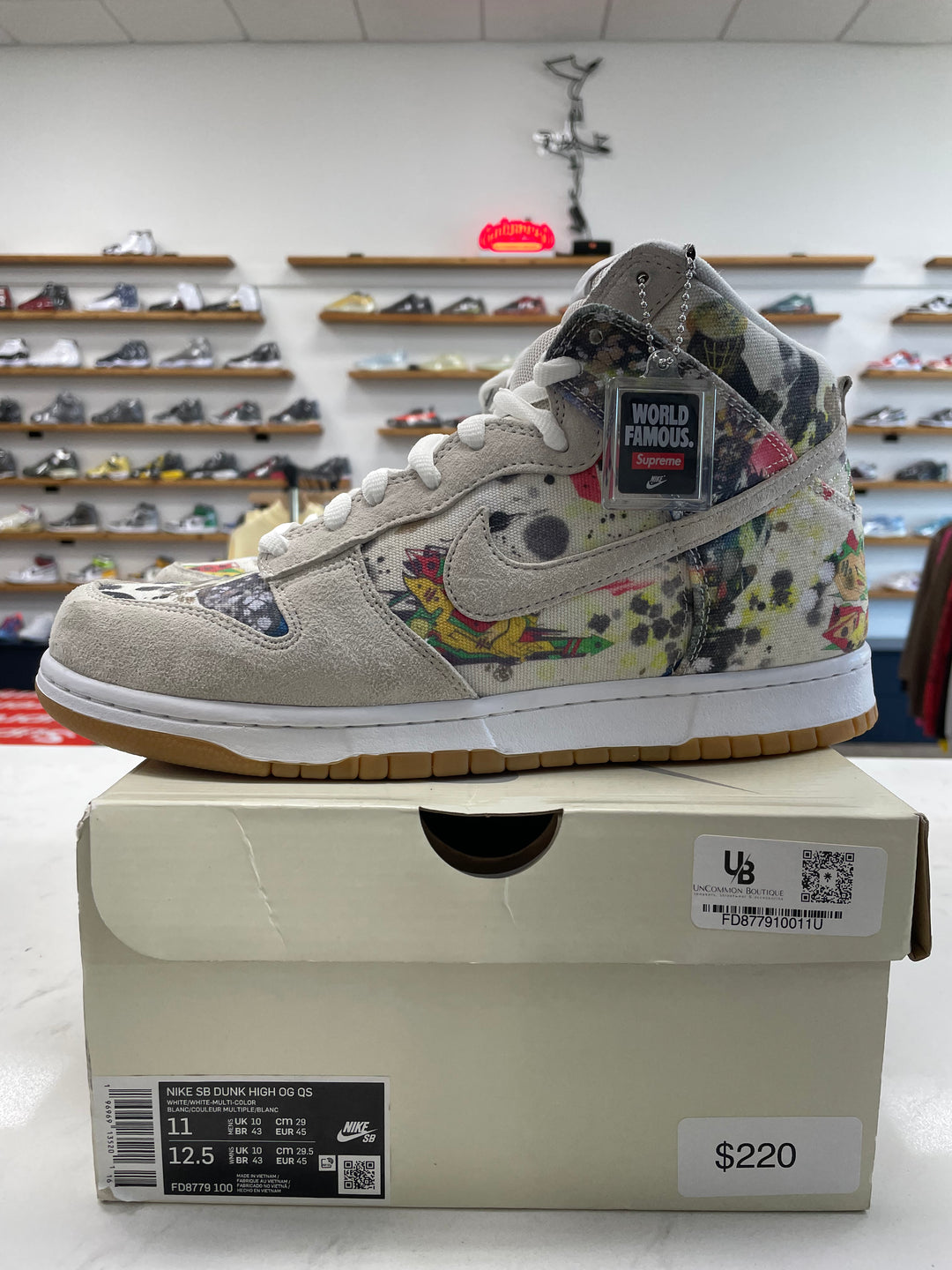 Nike SB Dunk High Supreme Rammellzee - Worn