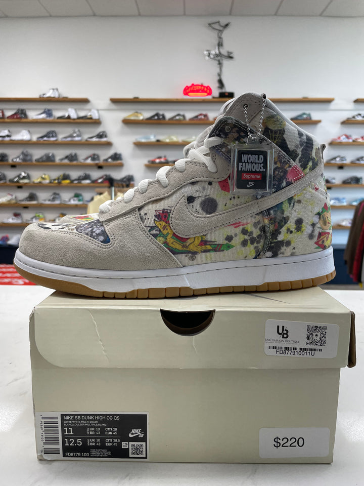 Nike SB Dunk High Supreme Rammellzee - Worn