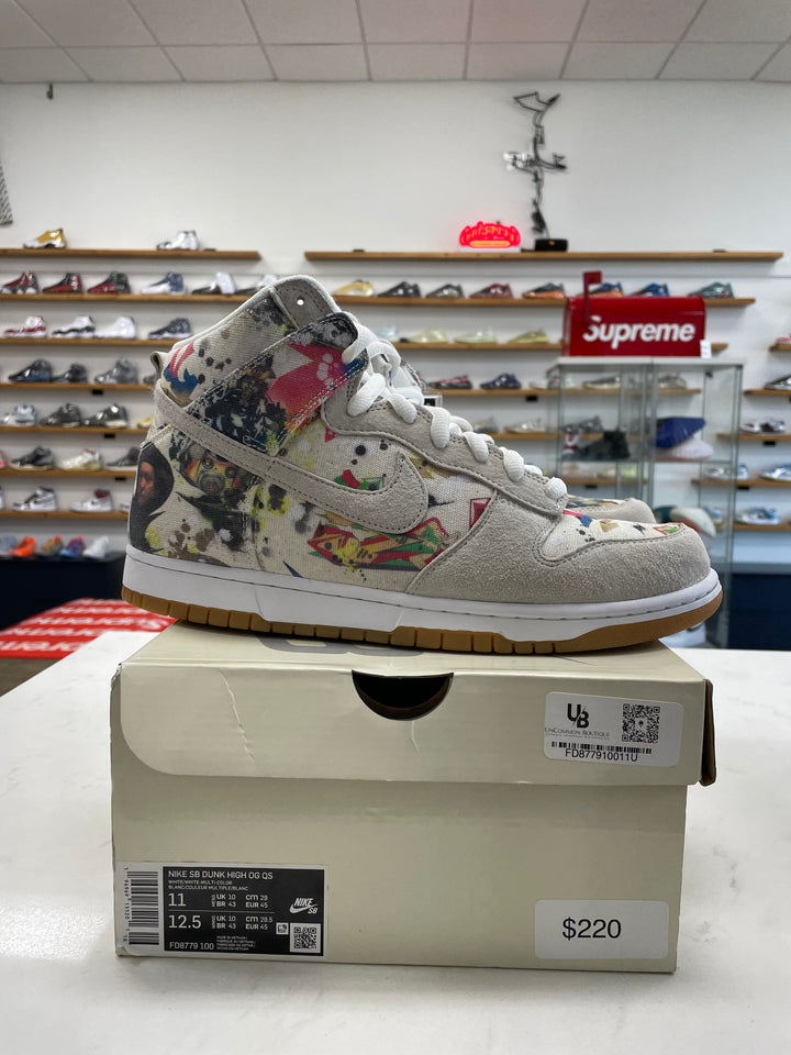 Nike SB Dunk High Supreme Rammellzee - Worn