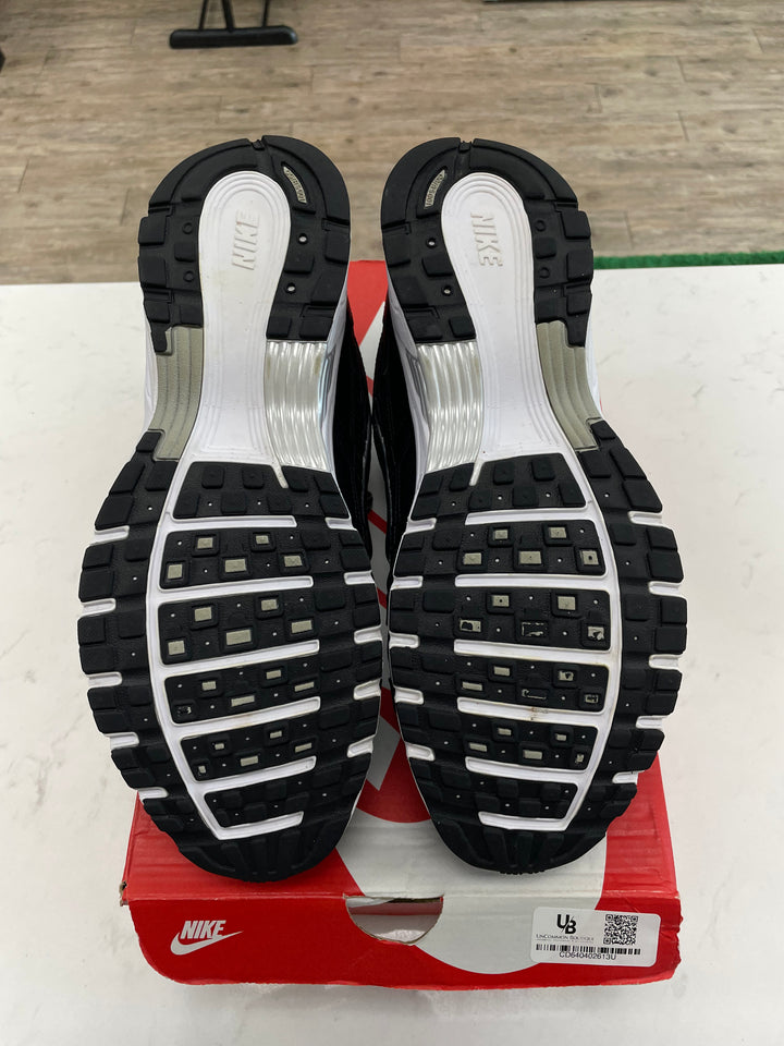 Nike P-6000 Black White Metallic Silver - Worn