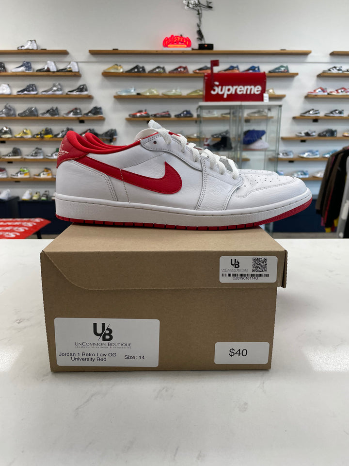Jordan 1 Retro Low OG University Red - Worn