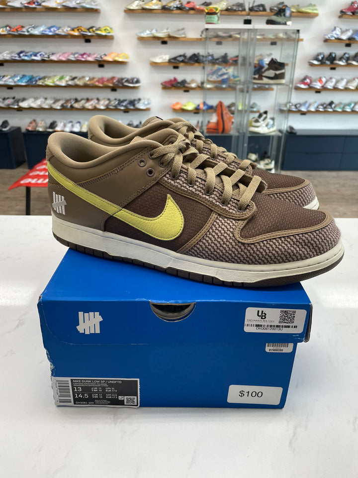 Nike Dunk Low SP Undefeated Canteen Dunk vs. AF1 Pack- Worn