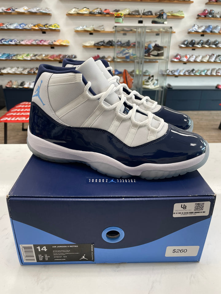 Jordan 11 Retro UNC Win Like 82- Worn