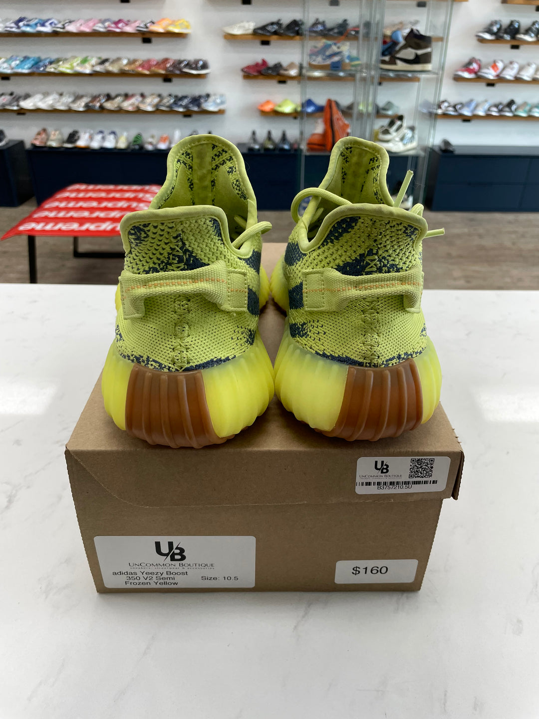 adidas Yeezy Boost 350 V2 Semi Frozen Yellow- Worn