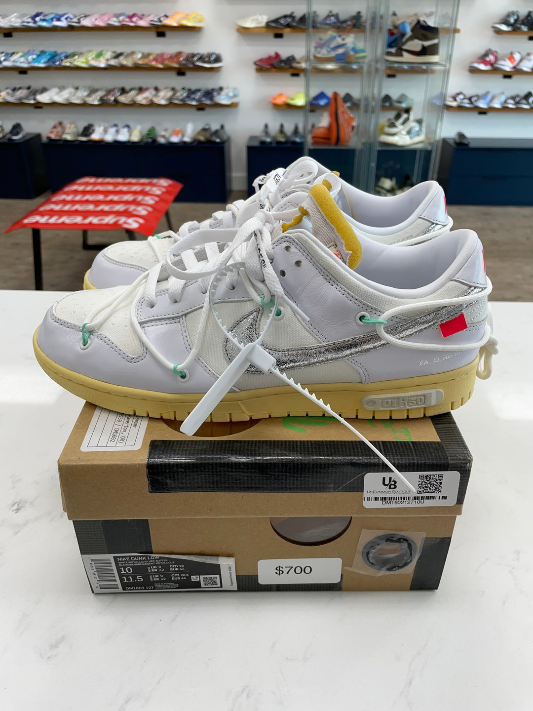 Nike Dunk Low Off-White Lot 1- Worn