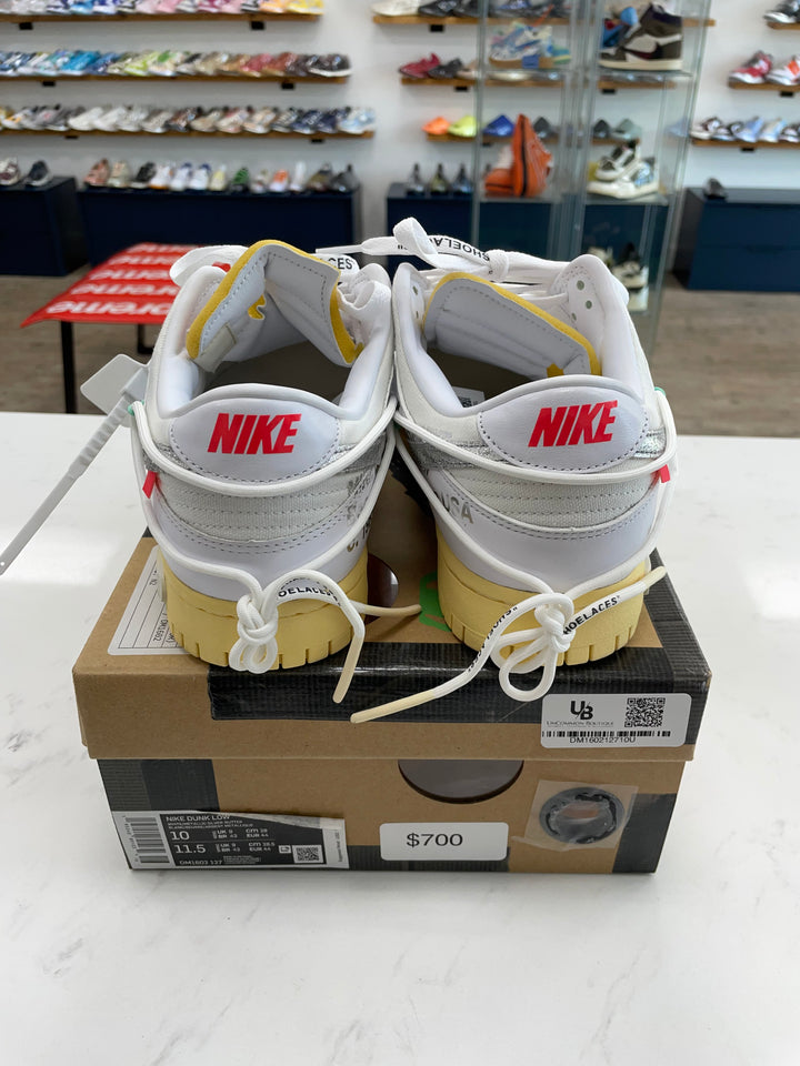 Nike Dunk Low Off-White Lot 1- Worn