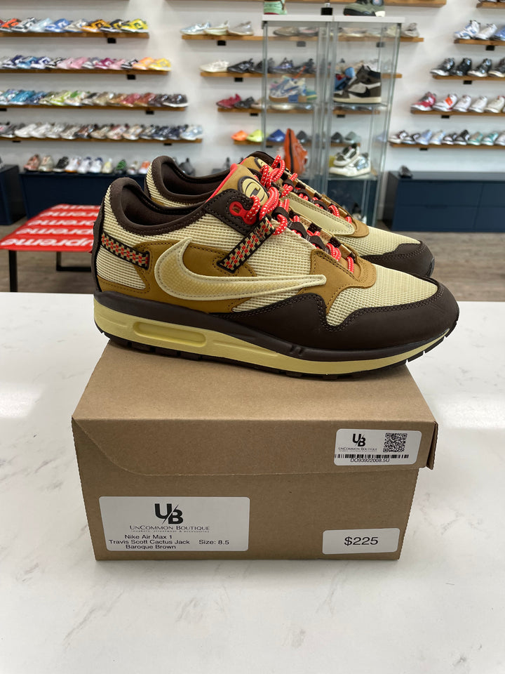 Nike Air Max 1 Travis Scott Cactus Jack Baroque Brown- Worn