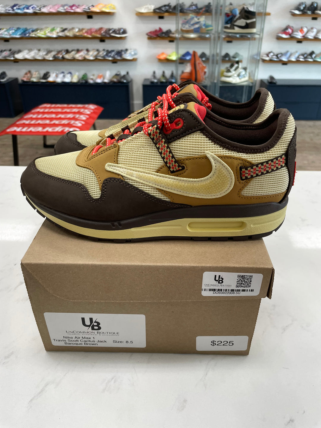 Nike Air Max 1 Travis Scott Cactus Jack Baroque Brown- Worn
