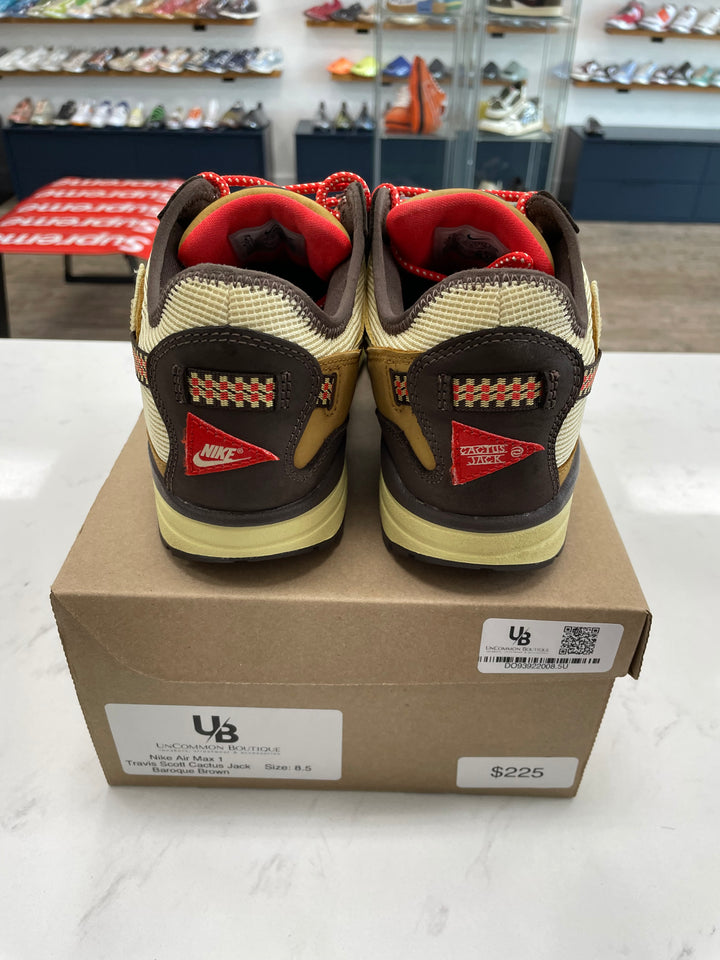 Nike Air Max 1 Travis Scott Cactus Jack Baroque Brown- Worn