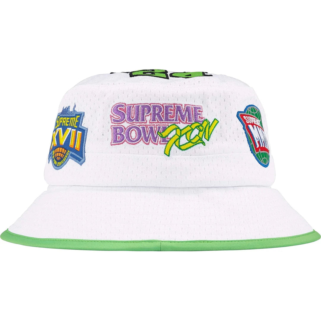 Supreme Playoffs Mesh Crusher Hat White