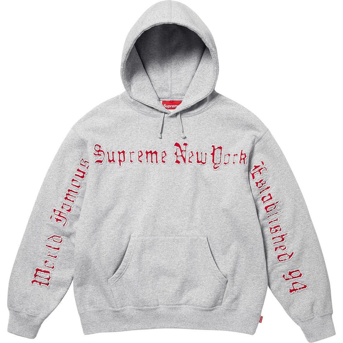 Supreme Contrast Cutout Hooded Sweatshirt Grey – UnCommon Supreme Contrast Cutout Hooded Sweatshirt Grey – UnCommon