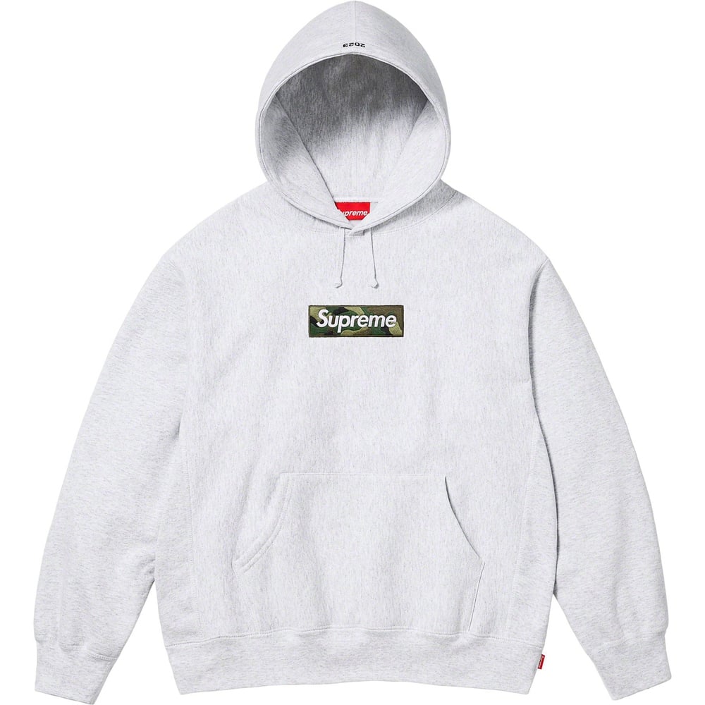 Supreme Box Logo Hooded Sweatshirt (FW23) Ash Grey