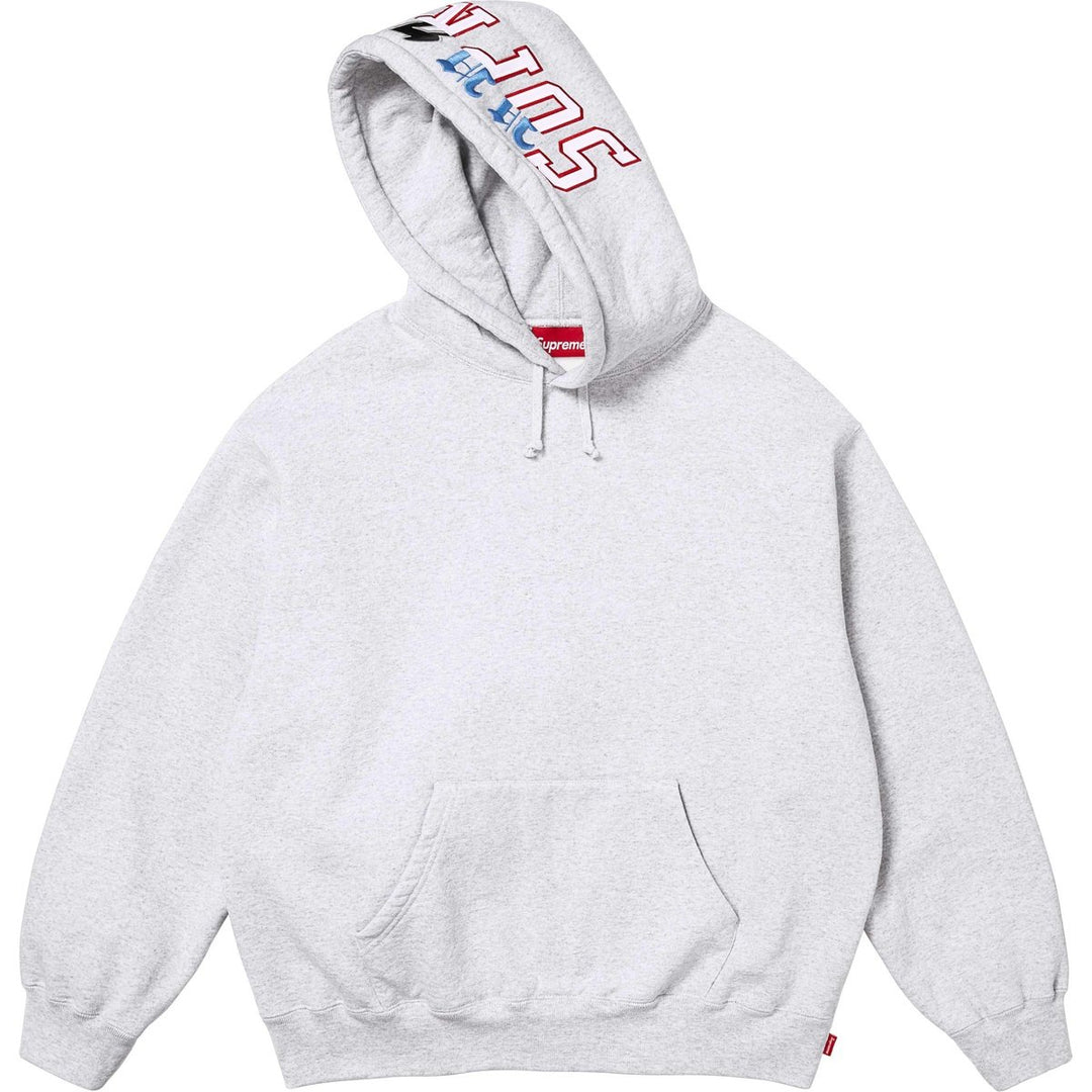 Supreme Multi Logos Hooded Sweatshirt Heather Grey