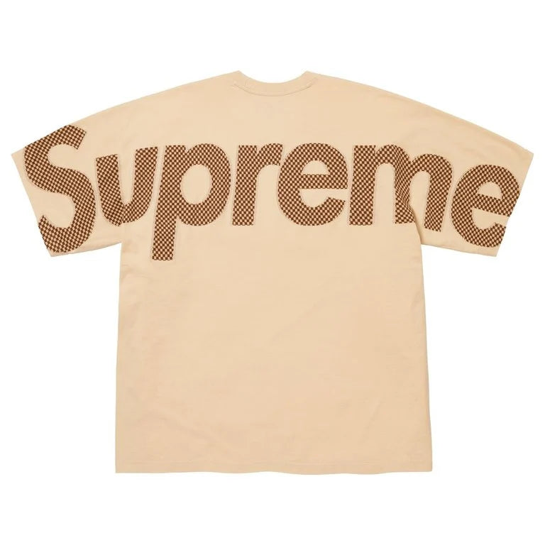 Supreme Checkerboard Intarsia S/S Top Light Tan