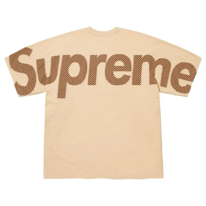 Supreme Checkerboard Intarsia S/S Top Light Tan