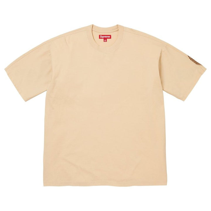 Supreme Checkerboard Intarsia S/S Top Light Tan
