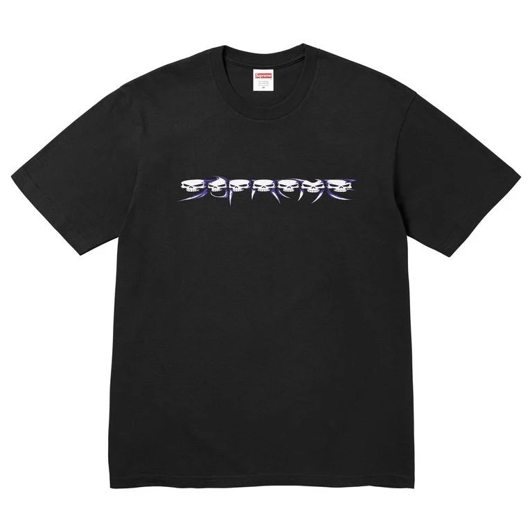 Supreme Skulls Spellout Tee Black