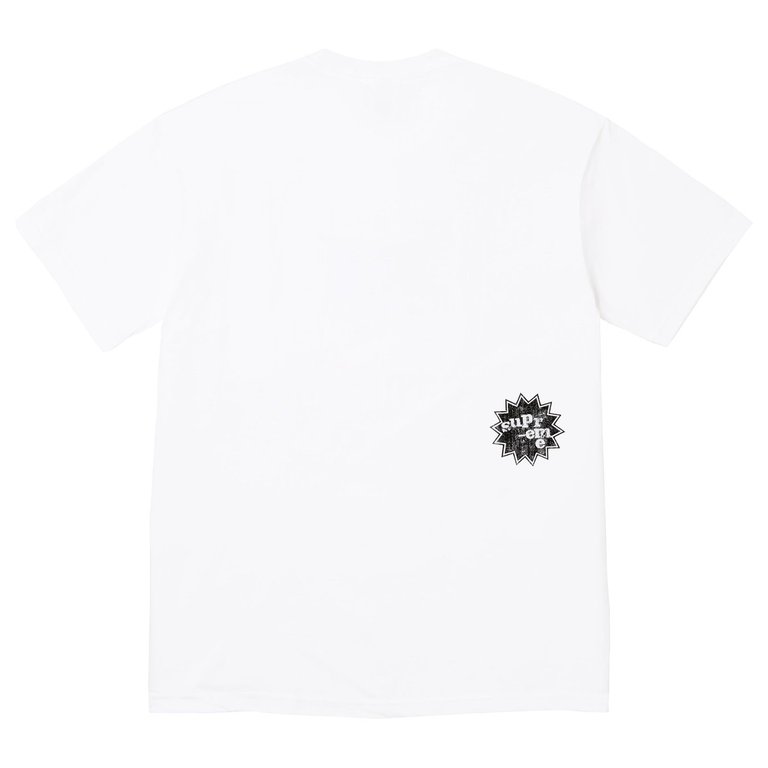 Supreme God Save Us Tee White