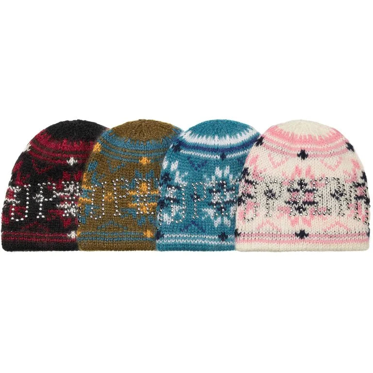 Supreme Studded Fair Isle Beanies