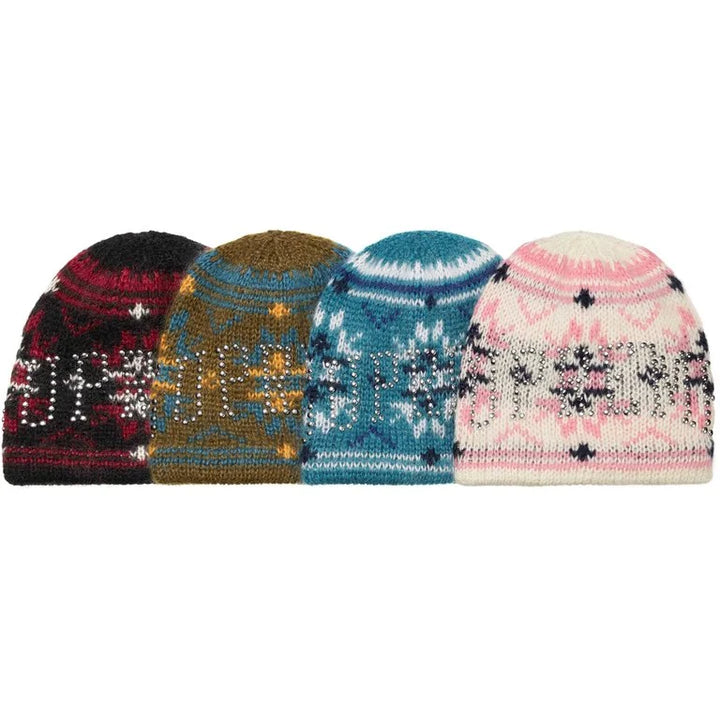 Supreme Studded Fair Isle Beanies