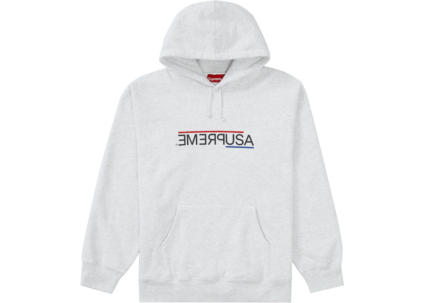 Supreme USA Hooded Sweatshirt Ash Grey